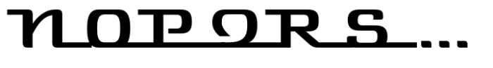 Cabriolet V8 Regular Font UPPERCASE