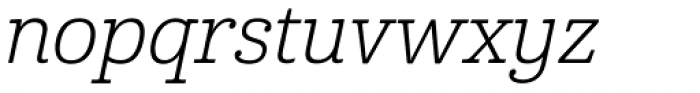 Cabrito Book Italic Font LOWERCASE