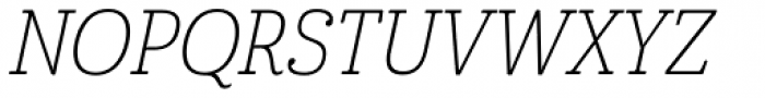 Cabrito Con Thin Italic Font UPPERCASE