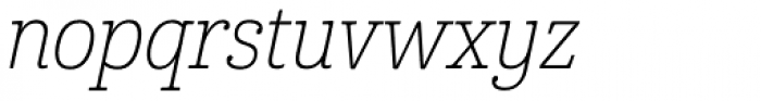 Cabrito Con Thin Italic Font LOWERCASE