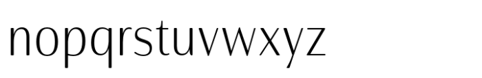 Cabrito Contrast Cond Light Font LOWERCASE