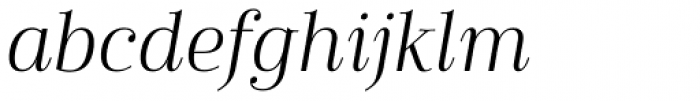 Cabrito Didone Book Italic Font LOWERCASE
