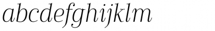 Cabrito Didone Cond Light Italic Font LOWERCASE