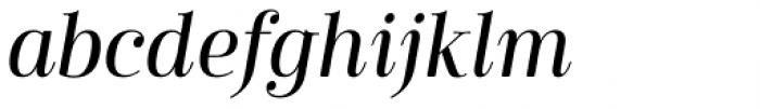 Cabrito Didone Cond Medium Italic Font LOWERCASE