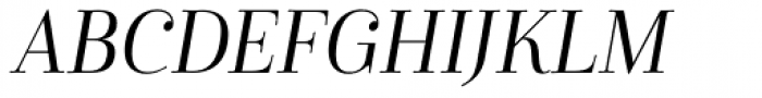 Cabrito Didone Cond Regular Italic Font UPPERCASE