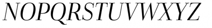 Cabrito Didone Cond Regular Italic Font UPPERCASE