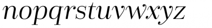 Cabrito Didone Ext Regular Italic Font LOWERCASE