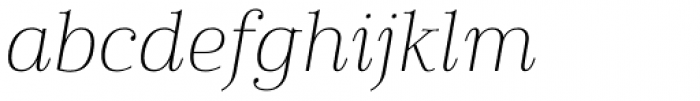 Cabrito Didone Ext Thin Italic Font LOWERCASE