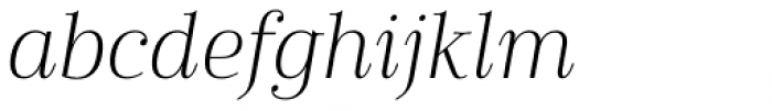 Cabrito Didone Light Italic Font LOWERCASE