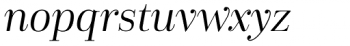 Cabrito Didone Regular Italic Font LOWERCASE