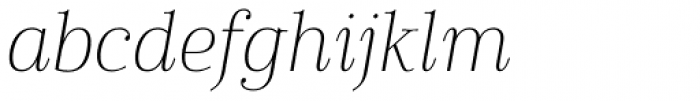 Cabrito Didone Thin Italic Font LOWERCASE