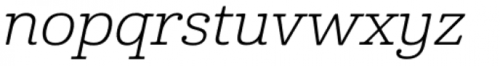 Cabrito Ext Book Italic Font LOWERCASE