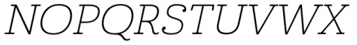 Cabrito Ext Thin Italic Font UPPERCASE