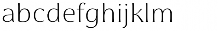 Cabrito Flare Extended Thin Font LOWERCASE