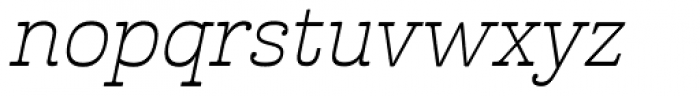 Cabrito Inverto Ext Light Italic Font LOWERCASE