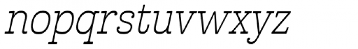 Cabrito Inverto Light Italic Font LOWERCASE