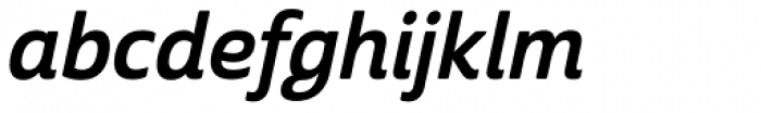 Cabrito Sans Bold Italic Font LOWERCASE