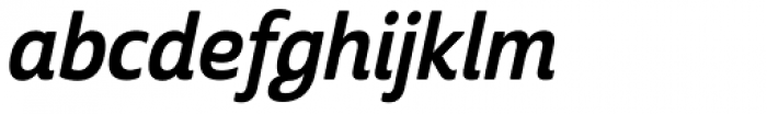 Cabrito Sans Con Bold Italic Font LOWERCASE