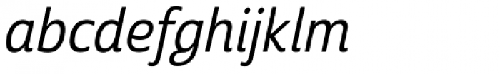 Cabrito Sans Con Medium Italic Font LOWERCASE