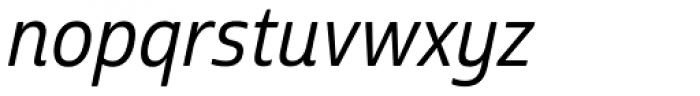 Cabrito Sans Con Medium Italic Font LOWERCASE