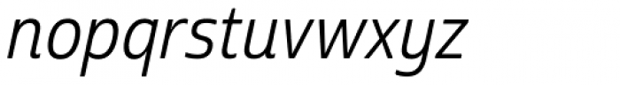 Cabrito Sans Con Regular Italic Font LOWERCASE