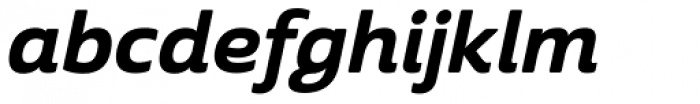 Cabrito Sans Ext Extra Bold Italic Font LOWERCASE