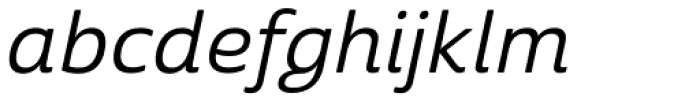 Cabrito Sans Ext Medium Italic Font LOWERCASE