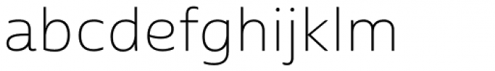 Cabrito Sans Ext Thin Font LOWERCASE