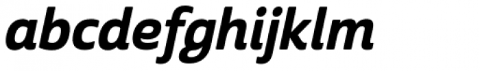 Cabrito Sans Extra Bold Italic Font LOWERCASE