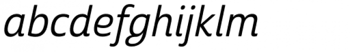 Cabrito Sans Medium Italic Font LOWERCASE