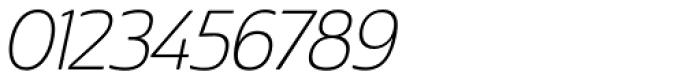 Cabrito Sans Thin Italic Font OTHER CHARS