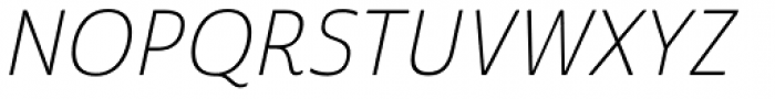 Cabrito Sans Thin Italic Font UPPERCASE