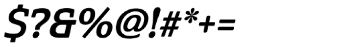 Cabrito Semi Bold Italic Font OTHER CHARS