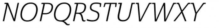 Cabrito Semi Book Italic Font UPPERCASE