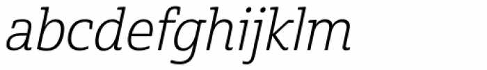 Cabrito Semi Book Italic Font LOWERCASE