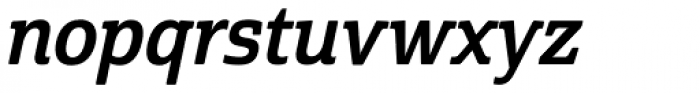 Cabrito Semi Con Bold Italic Font LOWERCASE