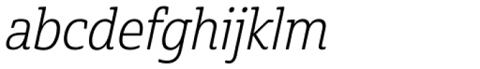 Cabrito Semi Con Book Italic Font LOWERCASE