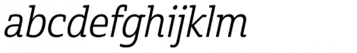 Cabrito Semi Con Regular Italic Font LOWERCASE