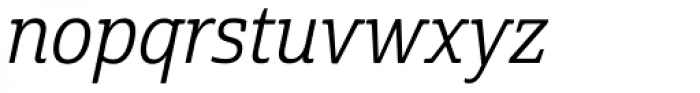 Cabrito Semi Con Regular Italic Font LOWERCASE