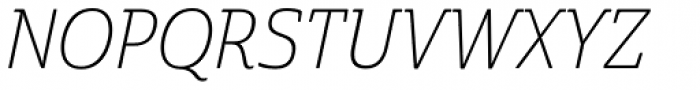 Cabrito Semi Con Thin Italic Font UPPERCASE