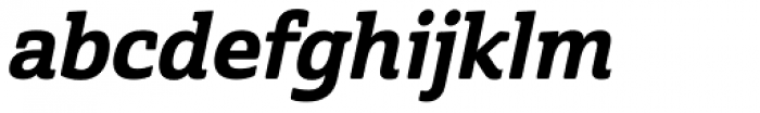 Cabrito Semi Ex Bold Italic Font LOWERCASE