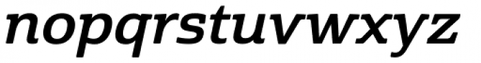Cabrito Semi Ext Bold Italic Font LOWERCASE