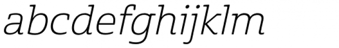 Cabrito Semi Ext Light Italic Font LOWERCASE