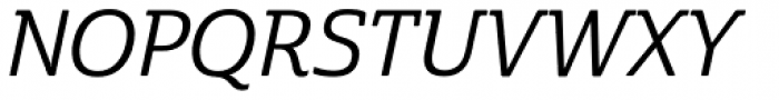 Cabrito Semi Medium Italic Font UPPERCASE