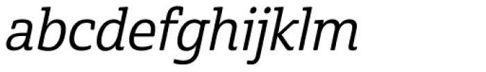 Cabrito Semi Medium Italic Font LOWERCASE