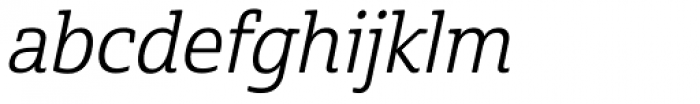 Cabrito Semi Regular Italic Font LOWERCASE