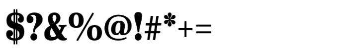 Cabrito Serif Condensed Black Font OTHER CHARS