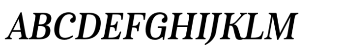 Cabrito Serif Condensed Bold Italic Font