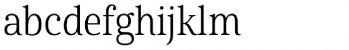 Cabrito Serif Condensed Book Font LOWERCASE