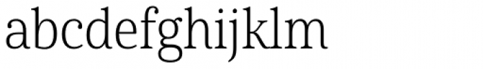 Cabrito Serif Condensed Light Font LOWERCASE